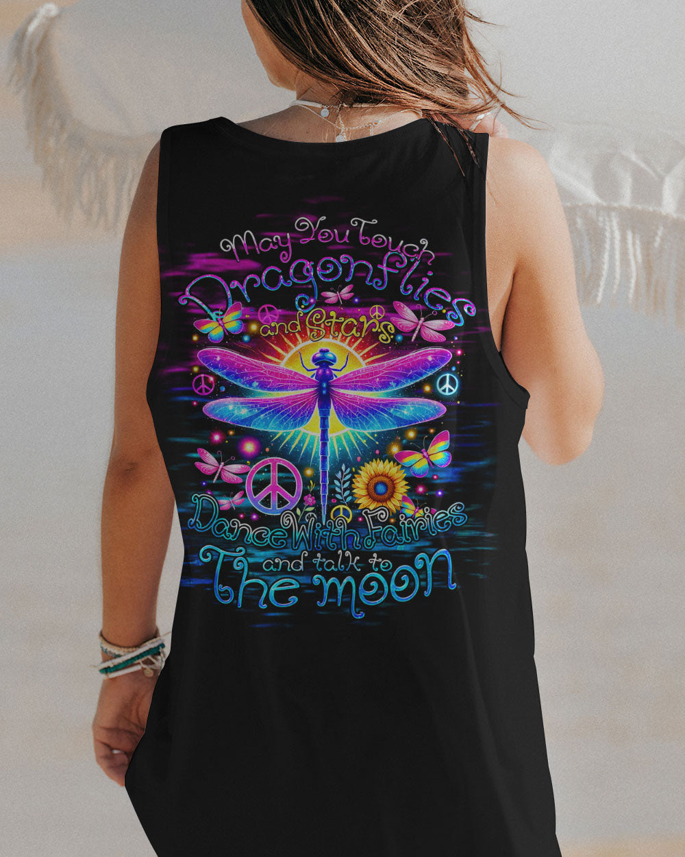 MAY YOU TOUCH DRAGONFLIES ALL OVER PRINT - TY0507241