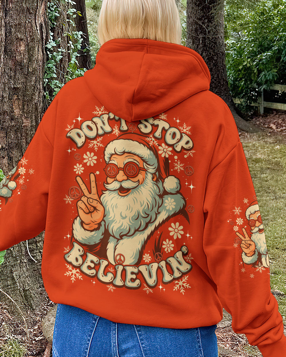DON'T STOP BELIEVING SANTA CHRISTMAS ALL OVER PRINT - TY0511251