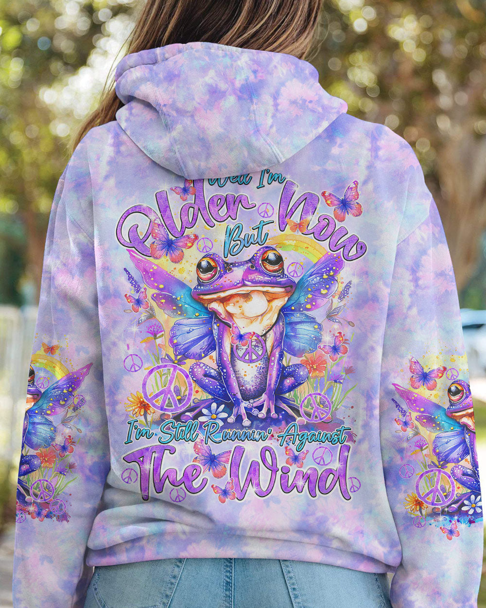 RUNNING AGAINST THE WIND FROG ALL OVER PRINT - TY0603241