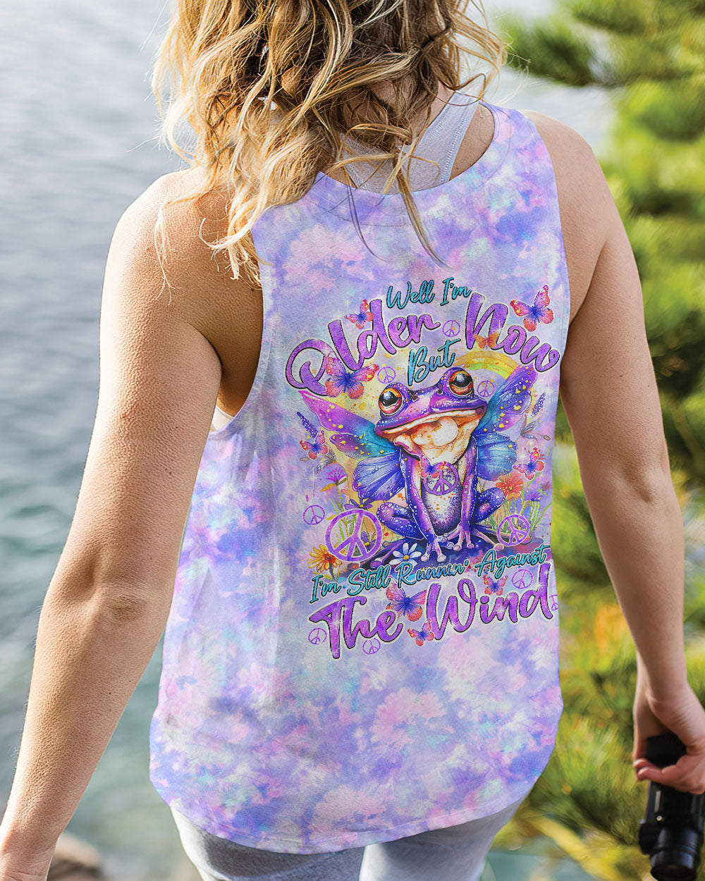 RUNNING AGAINST THE WIND FROG ALL OVER PRINT - TY0603241