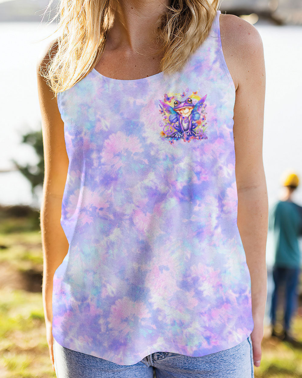 RUNNING AGAINST THE WIND FROG ALL OVER PRINT - TY0603241