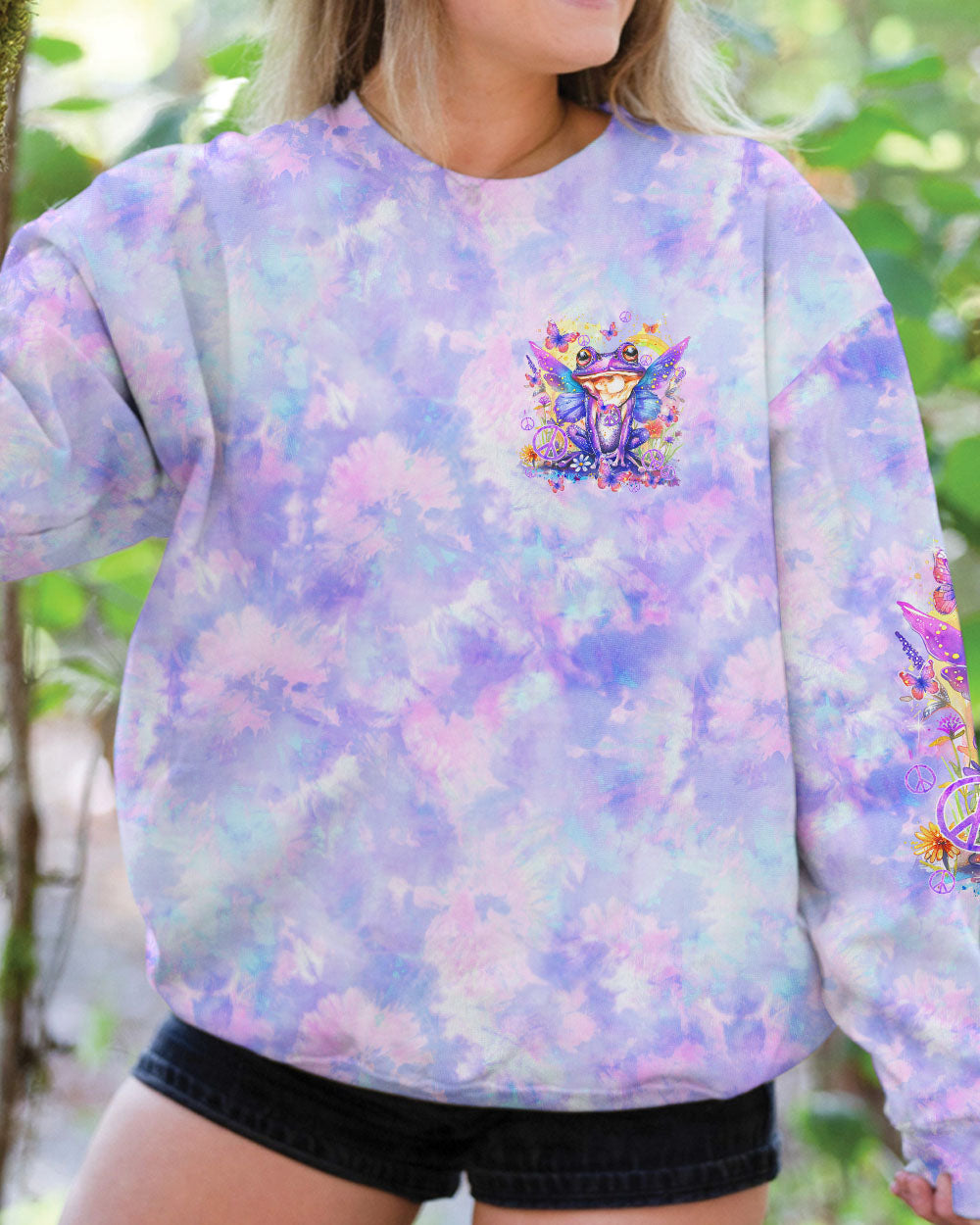RUNNING AGAINST THE WIND FROG ALL OVER PRINT - TY0603241