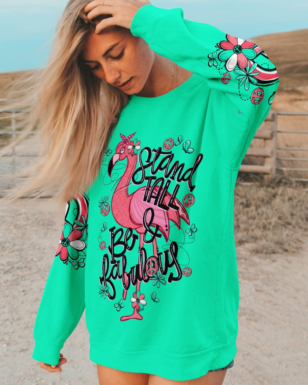 BE FABULOUS FLAMINGO ALL OVER PRINT - TY0607231