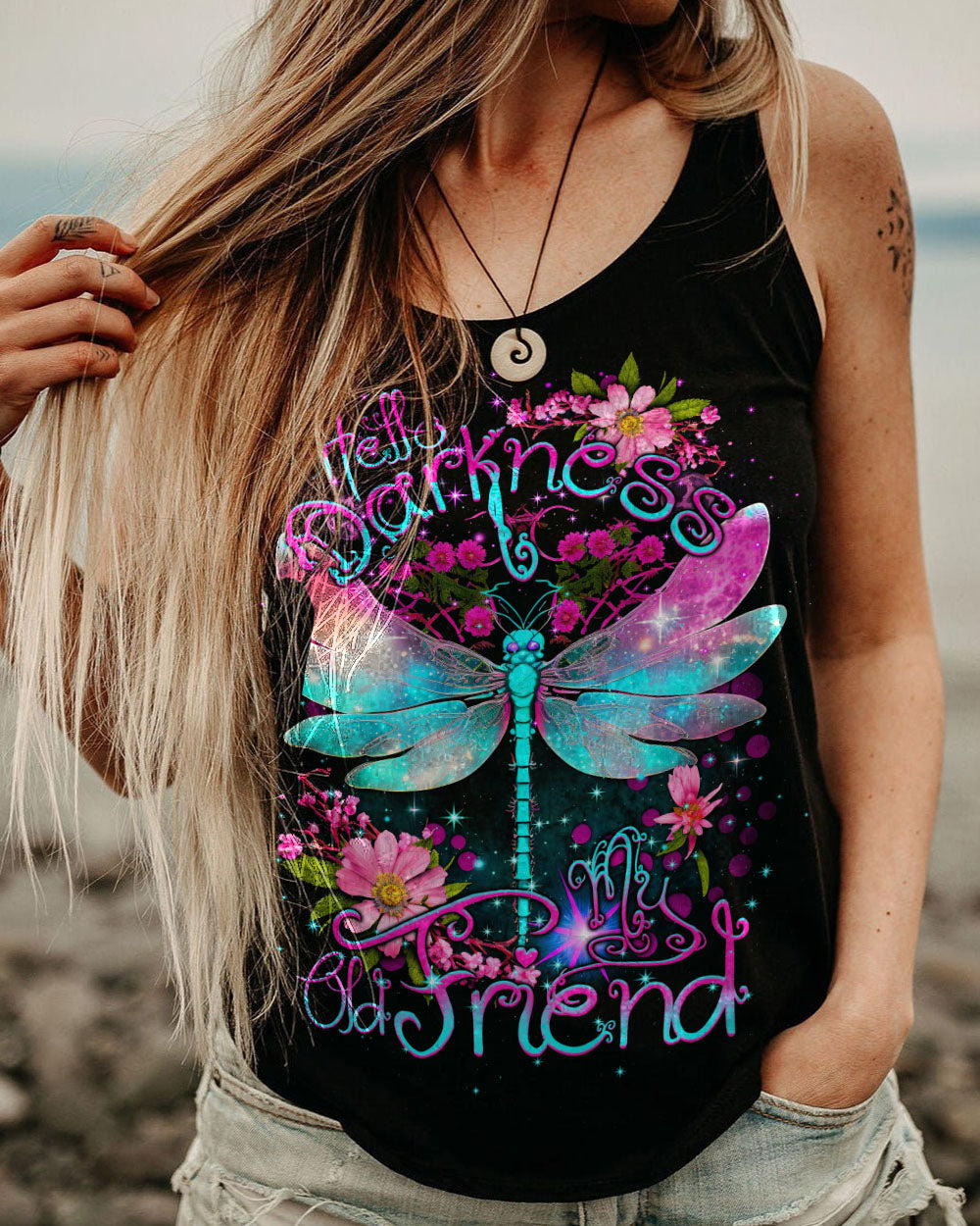 HELLO DARKNESS MY OLD FRIEND ALL OVER PRINT - TY0710232
