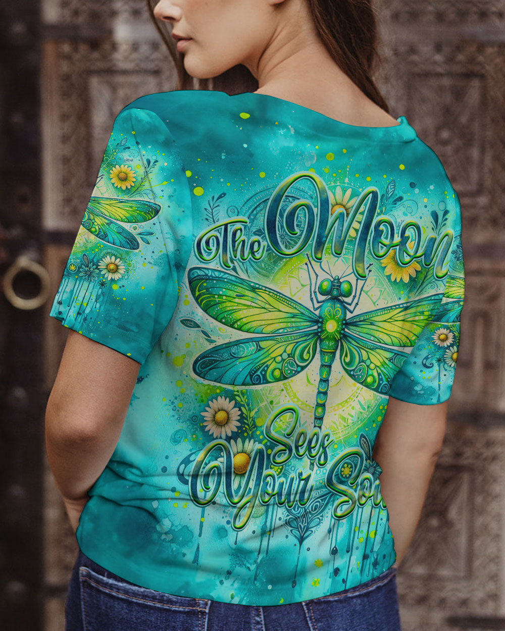 THE MOON SEES YOUR SOUL DRAGONFLY ALL OVER PRINT - TY0712232