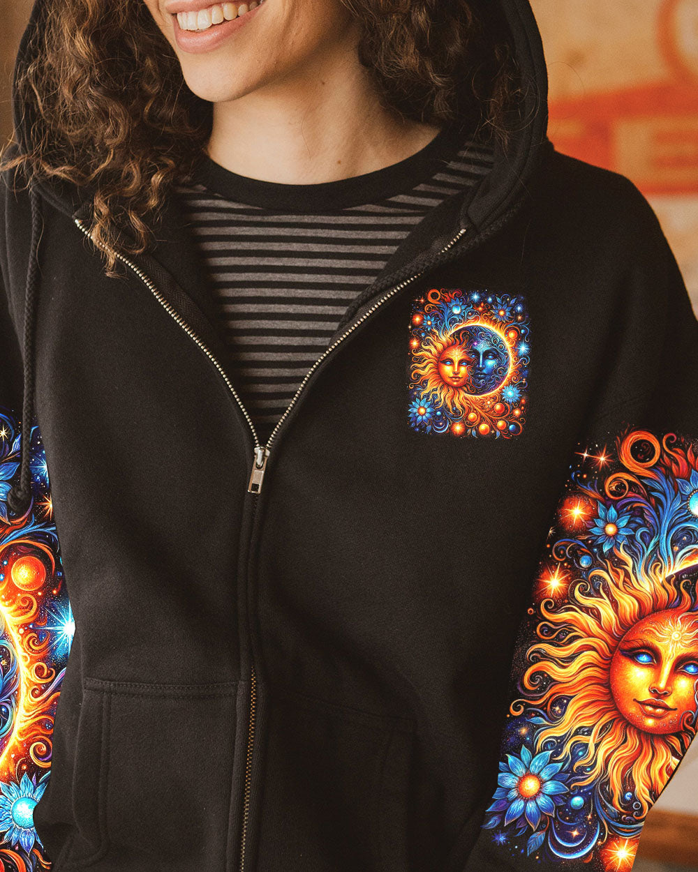 HELLO DARKNESS MY OLD FRIEND SUN AND MOON ALL OVER PRINT - TY0801241