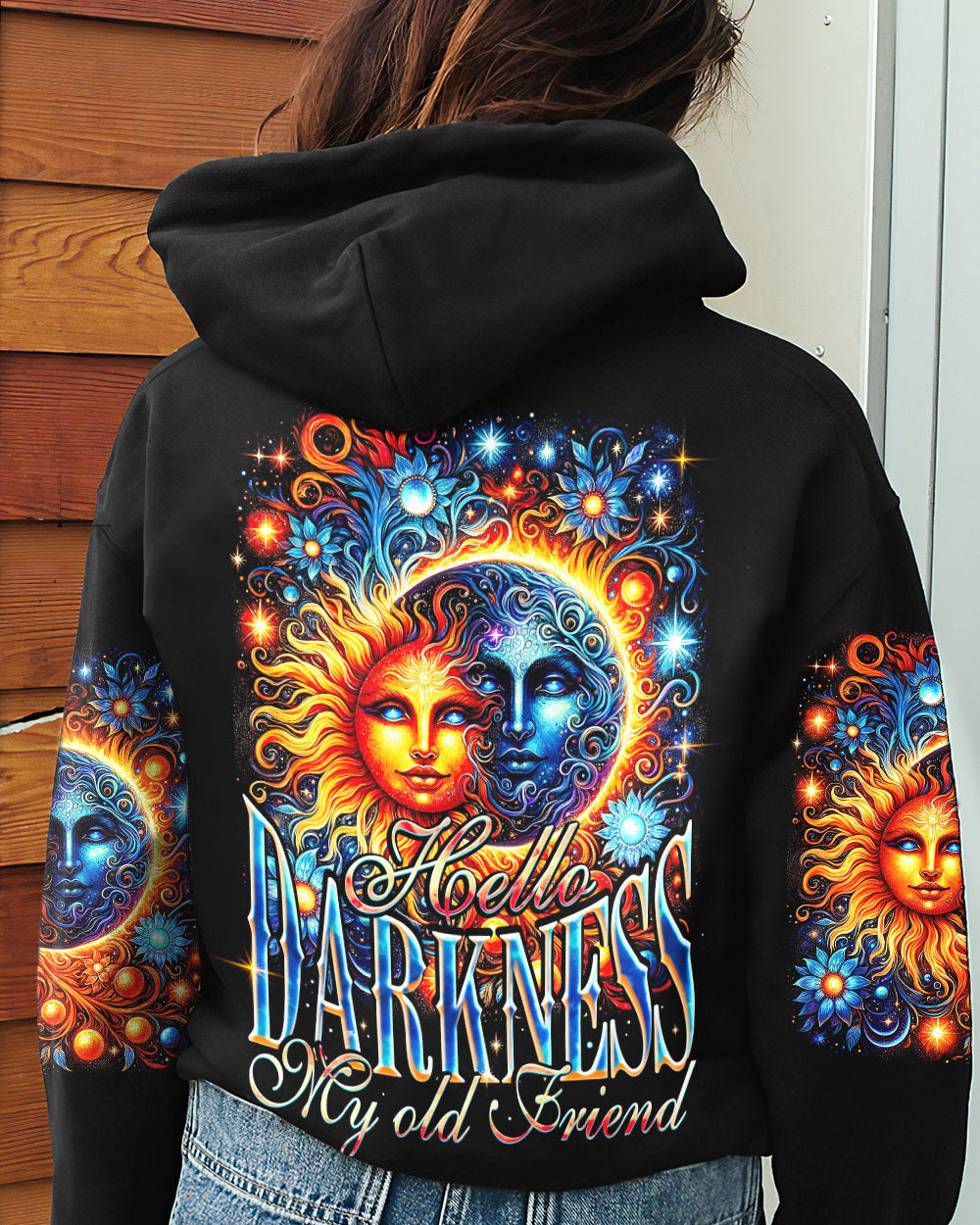 HELLO DARKNESS MY OLD FRIEND SUN AND MOON ALL OVER PRINT - TY0801241
