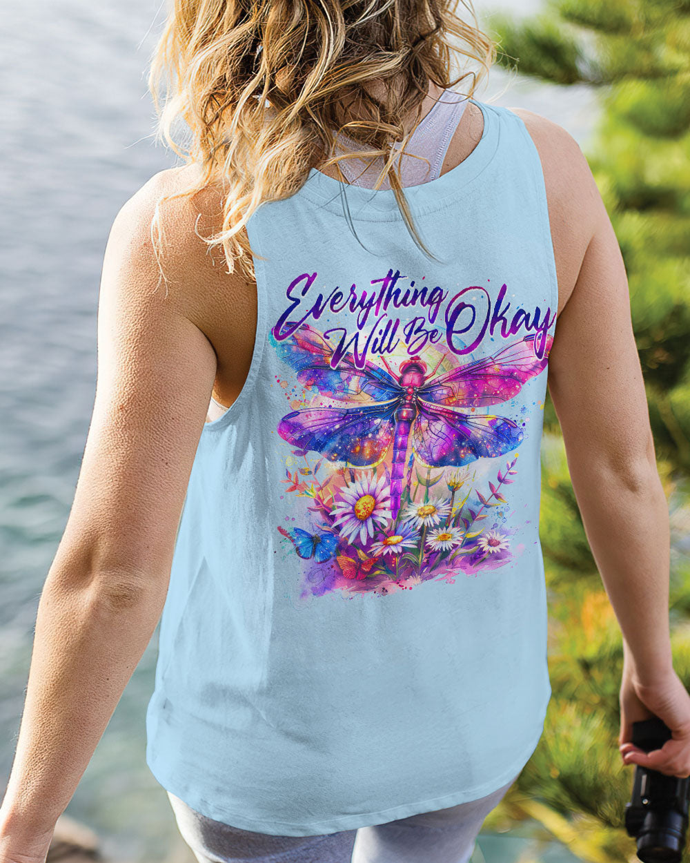 EVERYTHING WILL BE OKAY DRAGONFLY ALL OVER PRINT - TY0803242