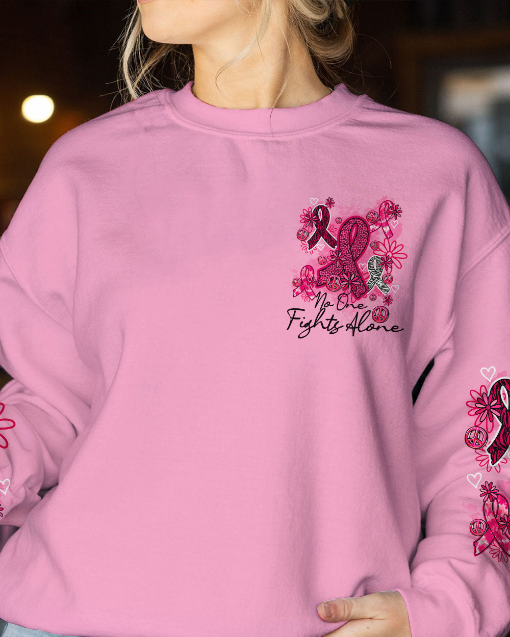 MIRACLES CAN HAPPEN PINK ALL OVER PRINT - TY0808232