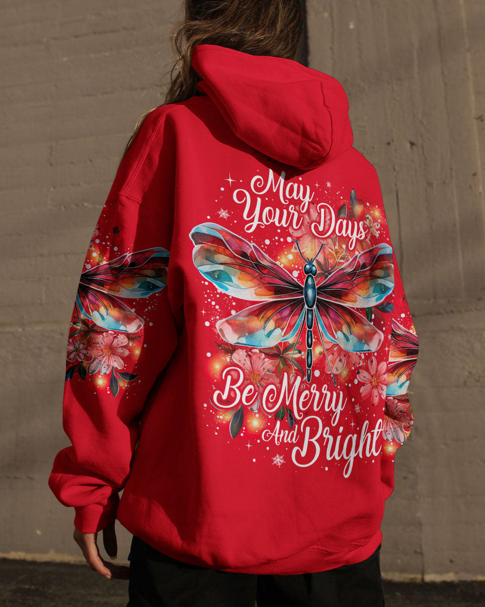 MAY YOUR DAYS BE MERRY DRAGONFLY CHRISTMAS ALL OVER PRINT - TY0809232