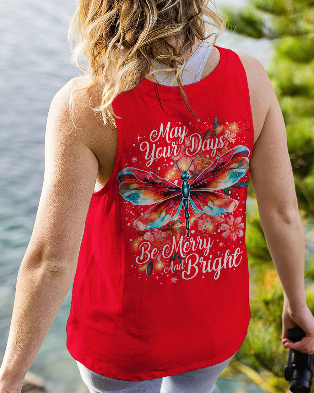MAY YOUR DAYS BE MERRY DRAGONFLY CHRISTMAS ALL OVER PRINT - TY0809232