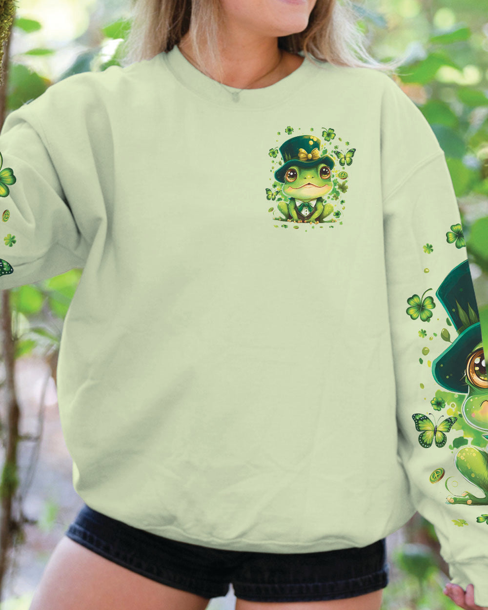 CUTEST CLOVER FROG PATRICK'S DAY ALL OVER PRINT - TY0901241