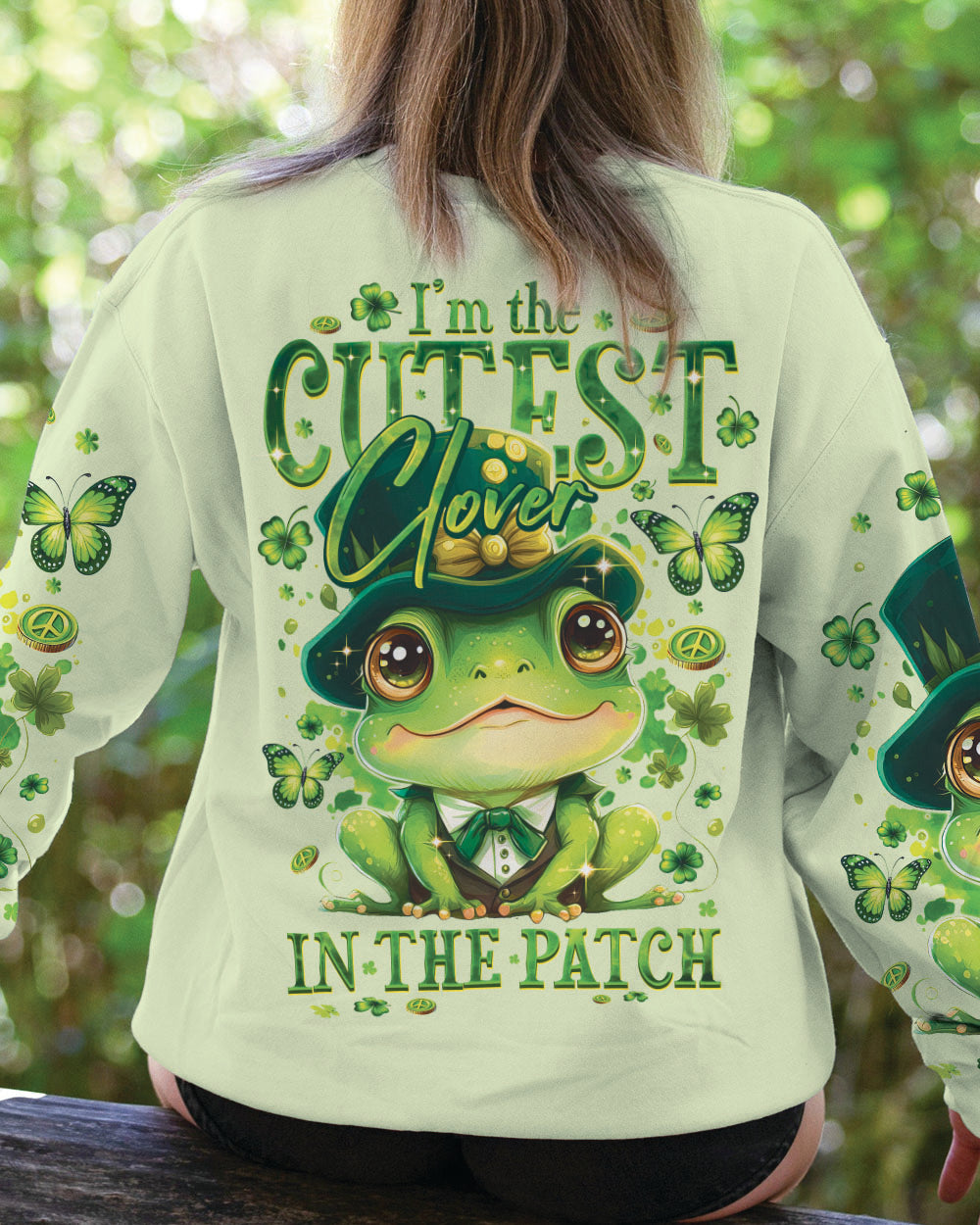 CUTEST CLOVER FROG PATRICK'S DAY ALL OVER PRINT - TY0901241