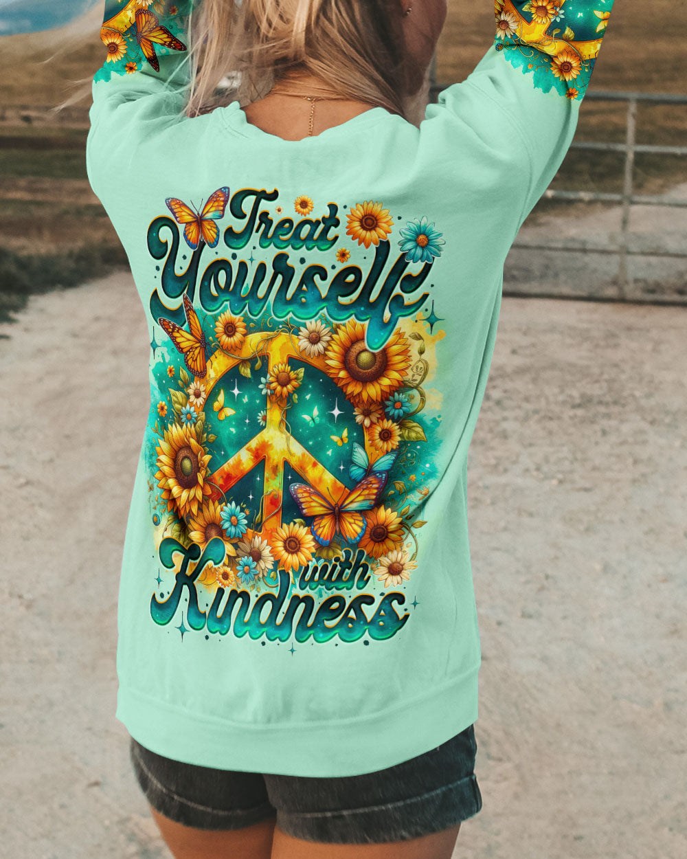 TREAT YOURSELF WITH KINDNESS ALL OVER PRINT - TY0905243