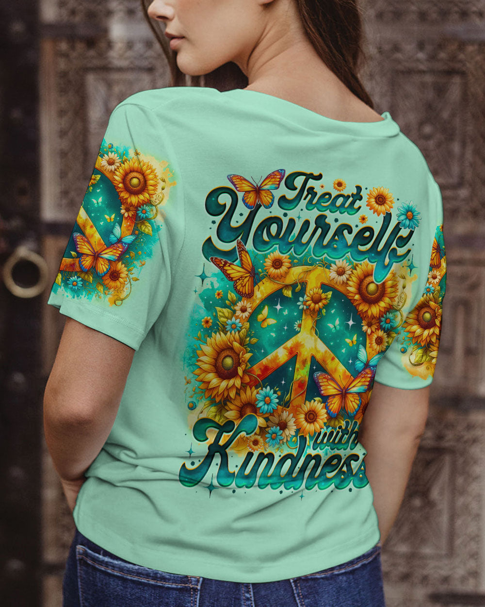 TREAT YOURSELF WITH KINDNESS ALL OVER PRINT - TY0905243