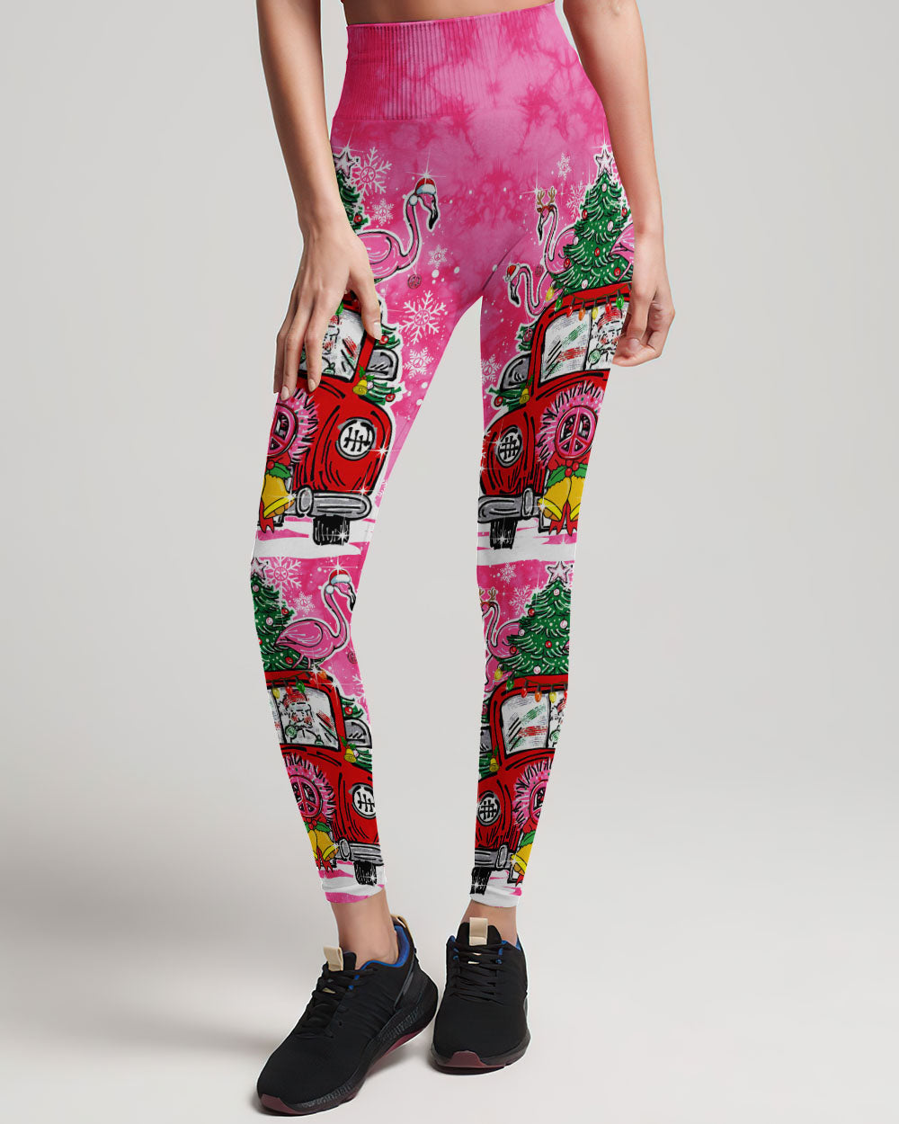 JINGLE ALL THE WAY FLAMINGO CHRISTMAS ALL OVER PRINT - TY0910231