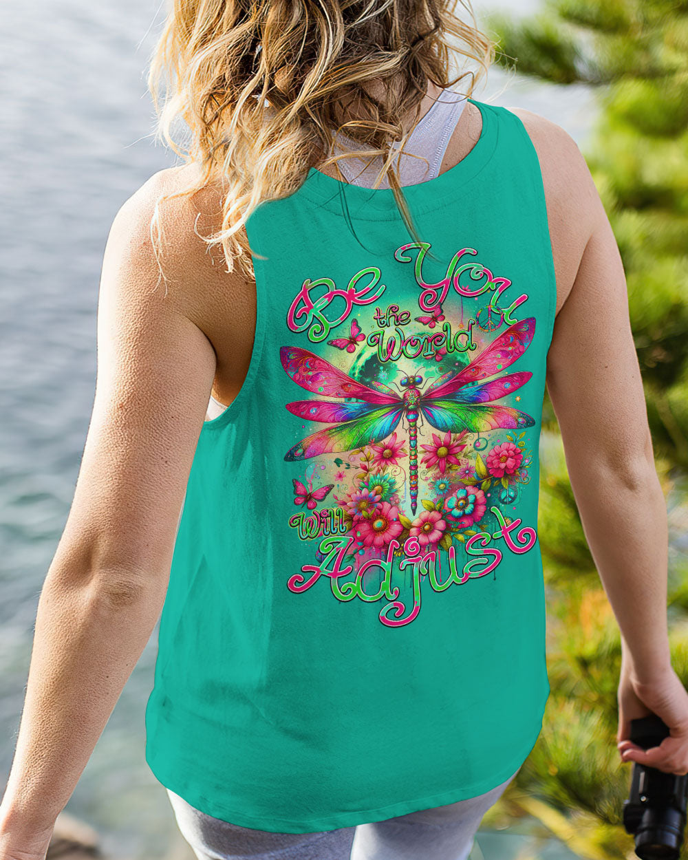 BE YOU THE WORLD WILL ADJUST DRAGONFLY ALL OVER PRINT - TY0912231