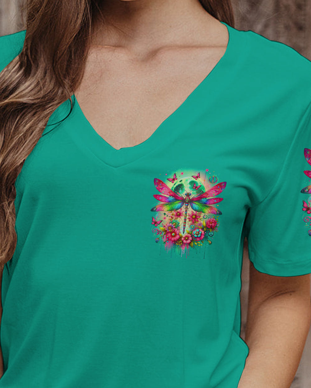 BE YOU THE WORLD WILL ADJUST DRAGONFLY ALL OVER PRINT - TY0912231