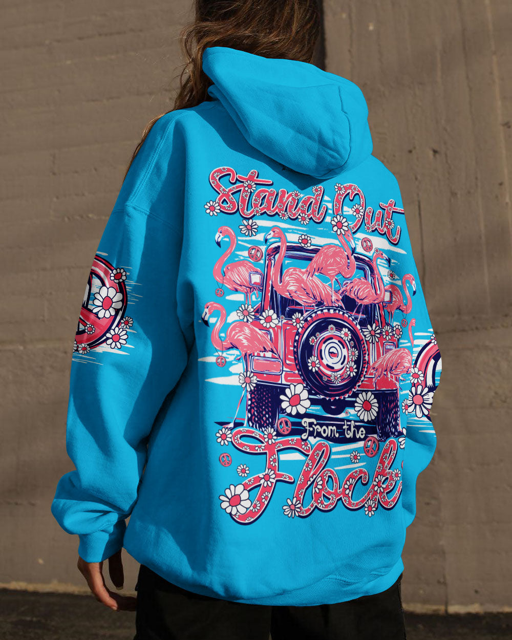 STAND OUT FROM THE FLOCK FLAMINGOS ALL OVER PRINT - TY1007241