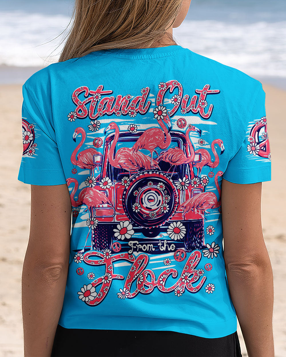 STAND OUT FROM THE FLOCK FLAMINGOS ALL OVER PRINT - TY1007241