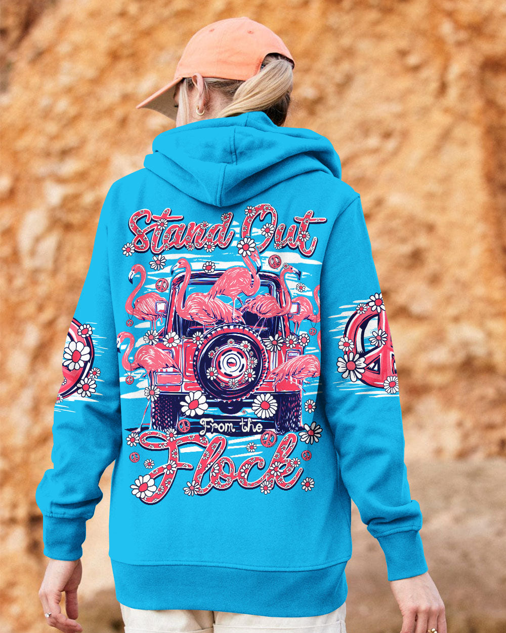 STAND OUT FROM THE FLOCK FLAMINGOS ALL OVER PRINT - TY1007241