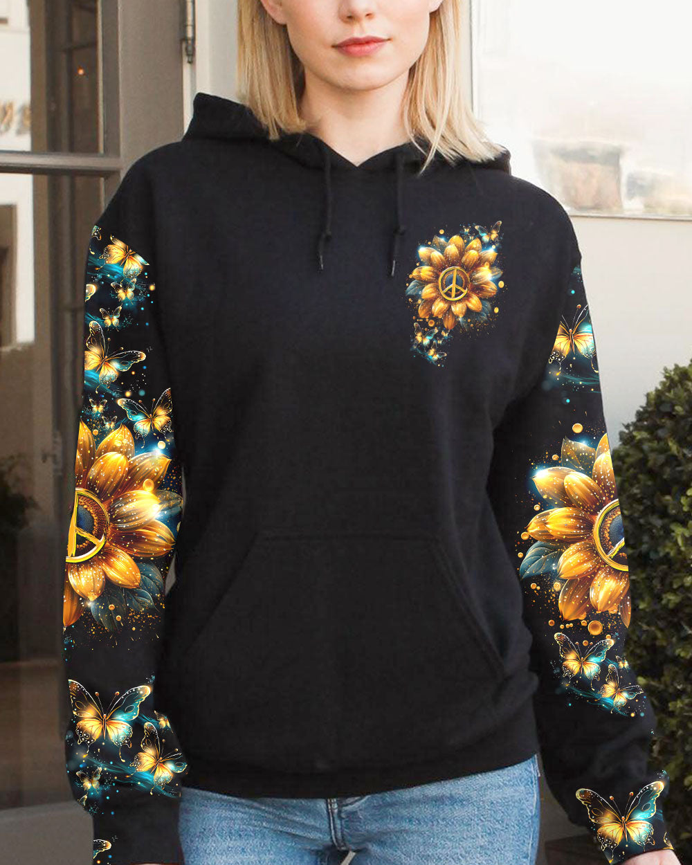 JUST BELIEVE SUNFLOWER ALL OVER PRINT - TY1107231