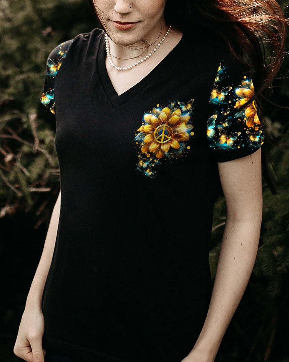 JUST BELIEVE SUNFLOWER ALL OVER PRINT - TY1107231
