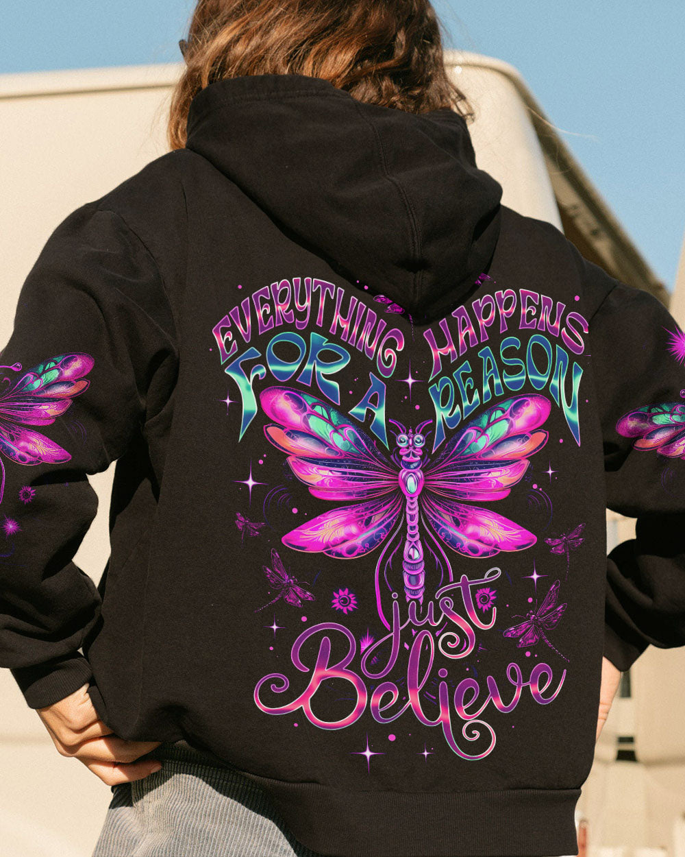 JUST BELIEVE DRAGONFLY ALL OVER PRINT - TY1407231