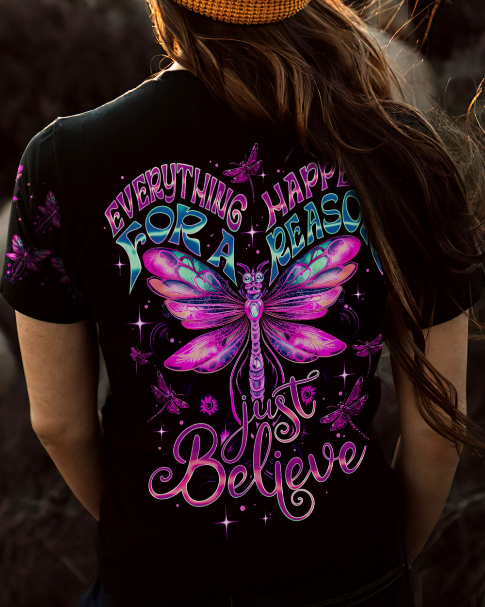 JUST BELIEVE DRAGONFLY ALL OVER PRINT - TY1407231
