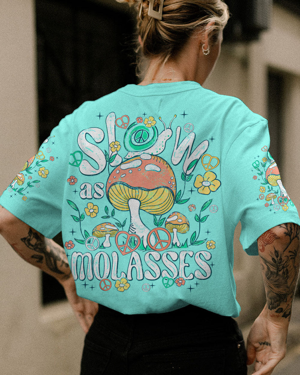 SNAIL SLOW AS MOLASSES ALL OVER PRINT - TY1408231