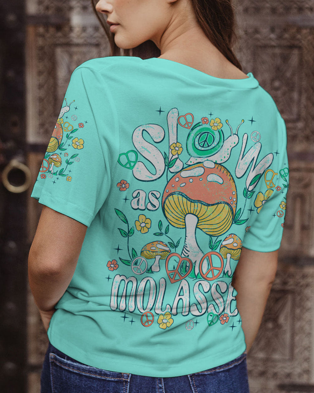 SNAIL SLOW AS MOLASSES ALL OVER PRINT - TY1408231