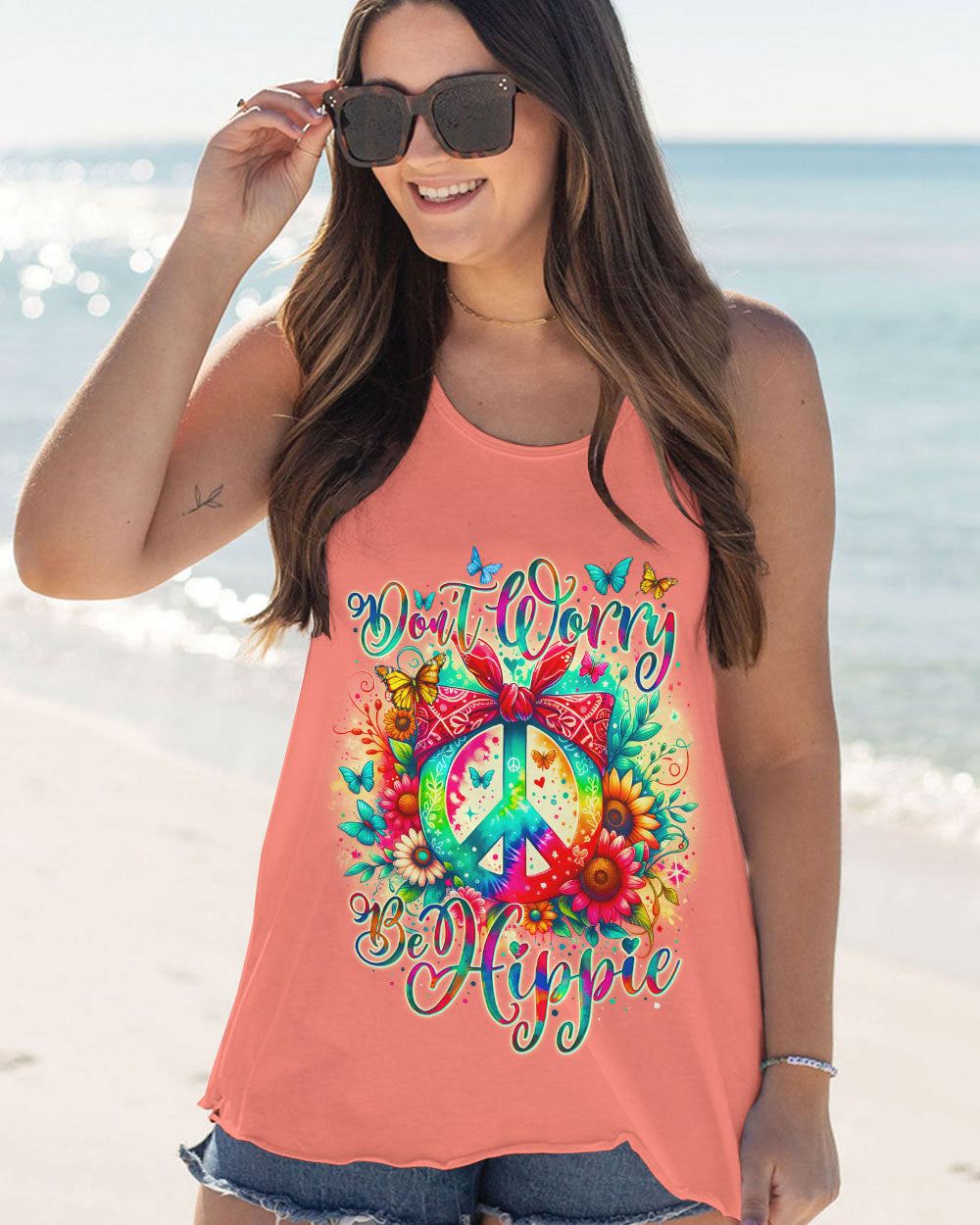 DON'T WORRY BE HIPPIE ALL OVER PRINT - TY1505242