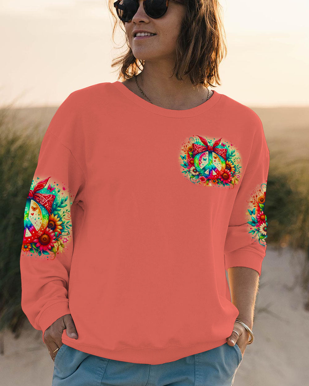 DON'T WORRY BE HIPPIE ALL OVER PRINT - TY1505242