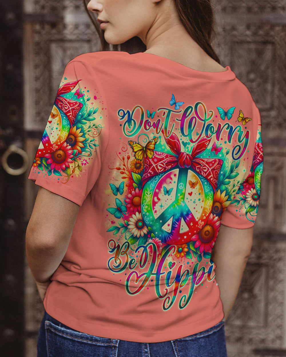 DON'T WORRY BE HIPPIE ALL OVER PRINT - TY1505242