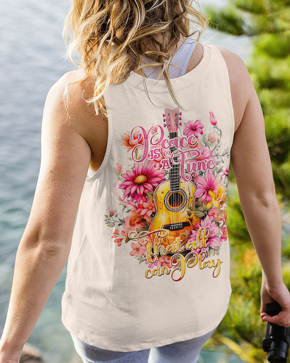 PEACE IS A TUNE GUITAR ALL OVER PRINT - TY1508232