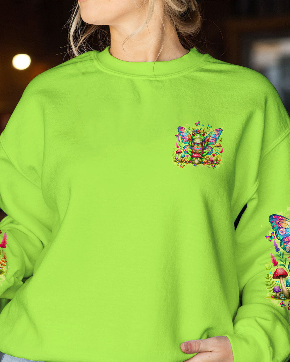 BE YOU THE WORLD WILL ADJUST FROG ALL OVER PRINT - TY1610232