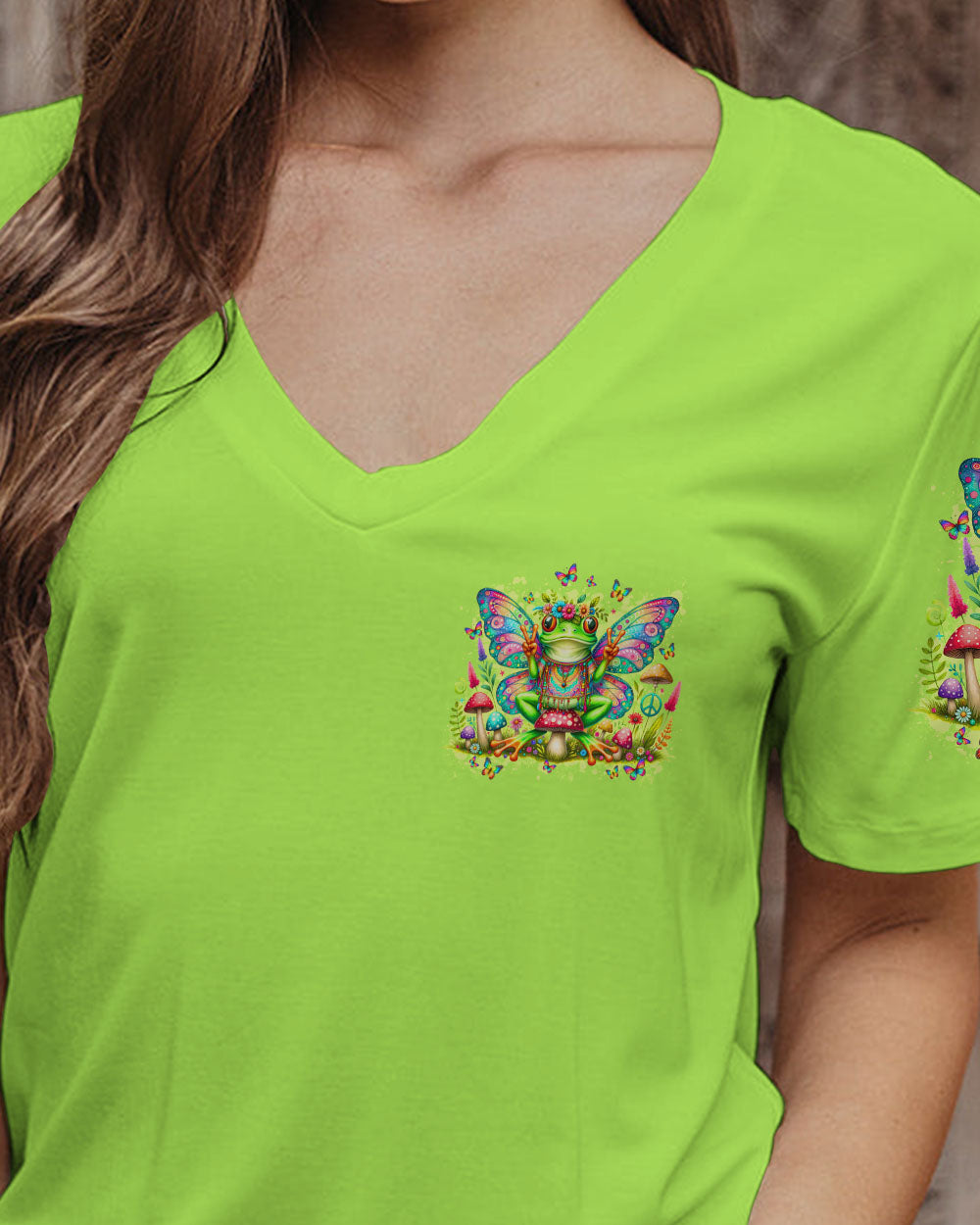 BE YOU THE WORLD WILL ADJUST FROG ALL OVER PRINT - TY1610232