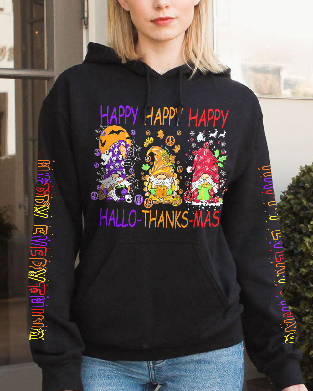 HAPPY EVERYTHING GNOMES ALL OVER PRINT - TY1610235