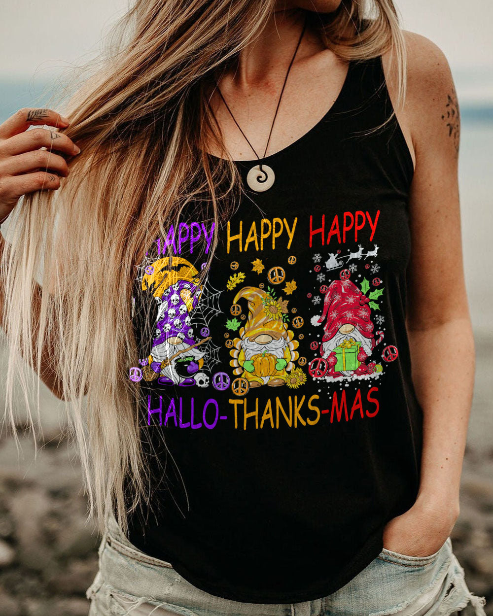 HAPPY EVERYTHING GNOMES ALL OVER PRINT - TY1610235