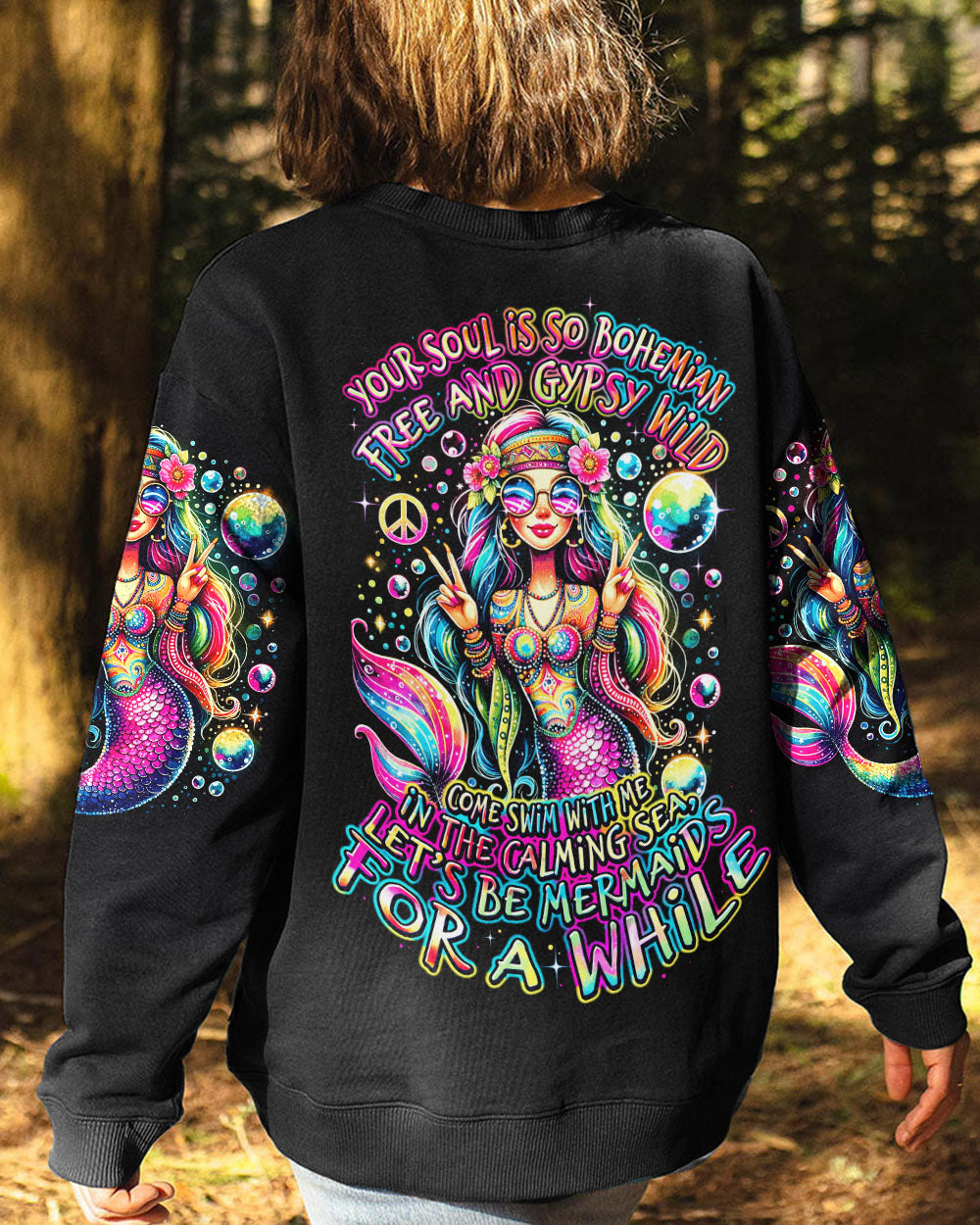YOUR SOUL IS SO BOHEMIAN MERMAID ALL OVER PRINT - TY1612231