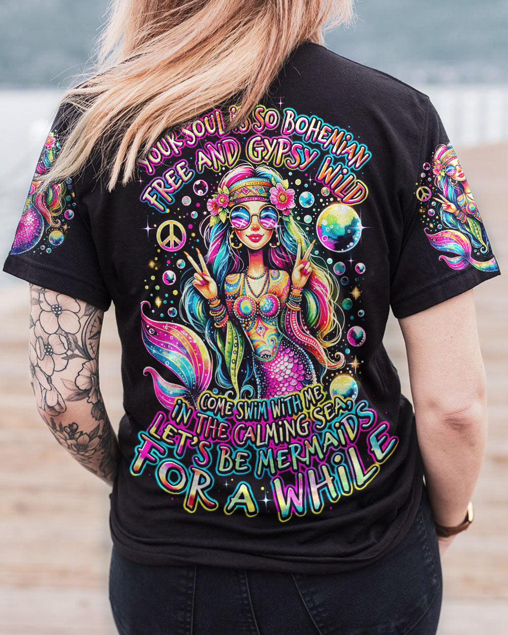 YOUR SOUL IS SO BOHEMIAN MERMAID ALL OVER PRINT - TY1612231