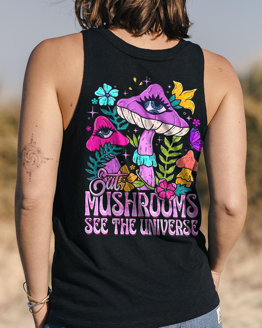 EAT MUSHROOMS SEE THE UNIVERSE ALL OVER PRINT - TY1701241