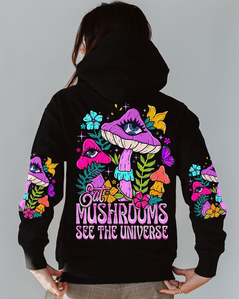 EAT MUSHROOMS SEE THE UNIVERSE ALL OVER PRINT - TY1701241