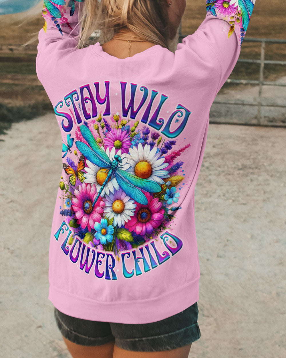 STAY WILD FLOWER CHILD ALL OVER PRINT - TY1912233