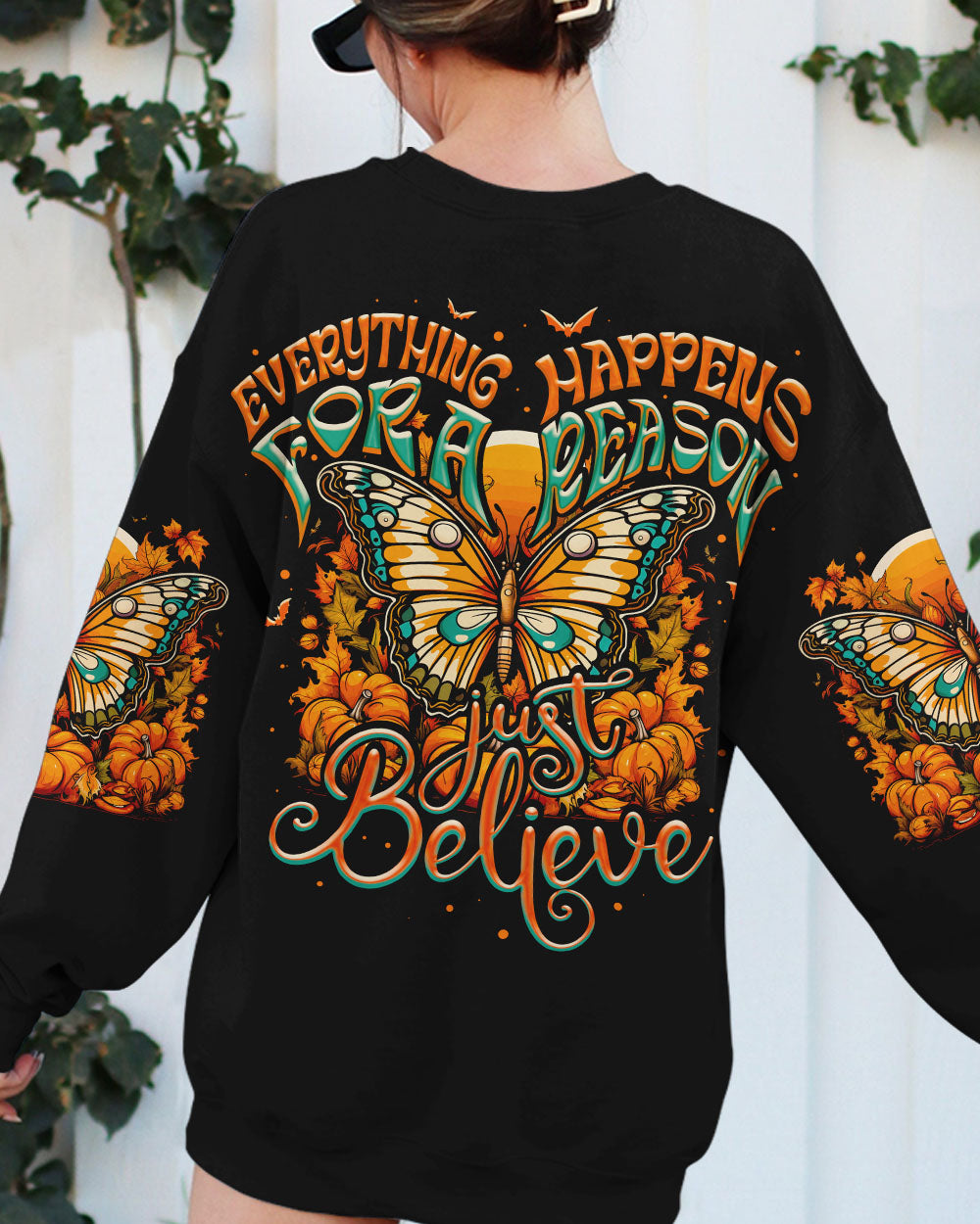 JUST BELIEVE BUTTERFLY AUTUMN ALL OVER PRINT - TY2007232