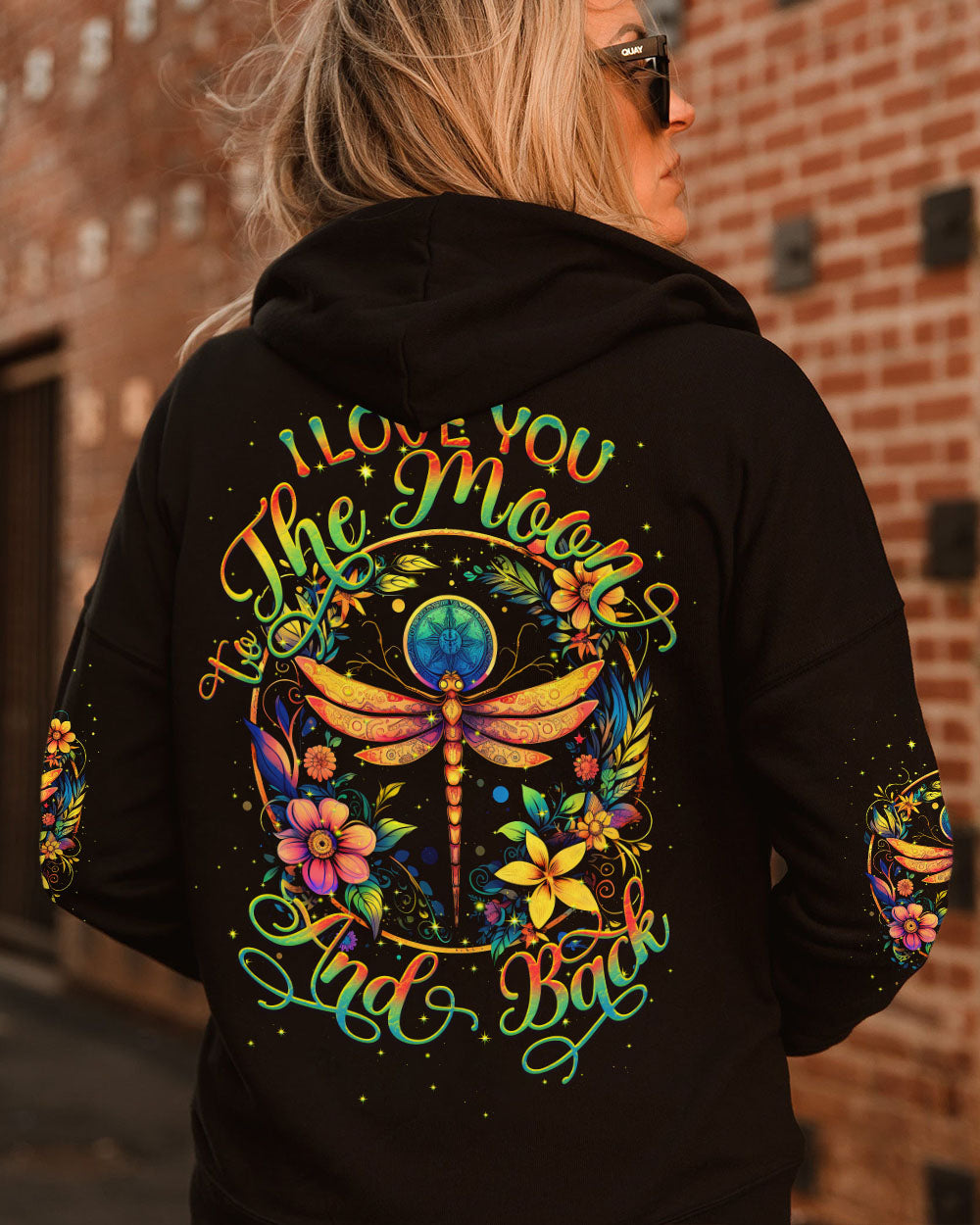 LOVE YOU TO THE MOON AND BACK DRAGONFLY ALL OVER PRINT - TY2107231