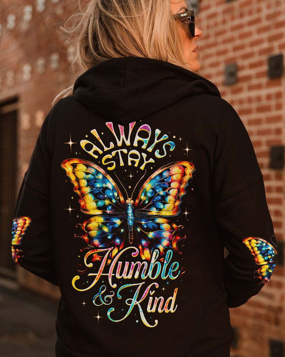 ALWAYS STAY HUMBLE AND KIND BUTTERFLY ALL OVER PRINT - TY2107231
