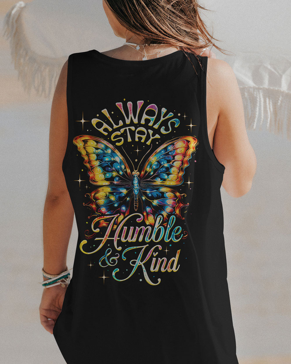 ALWAYS STAY HUMBLE AND KIND BUTTERFLY ALL OVER PRINT - TY2107231