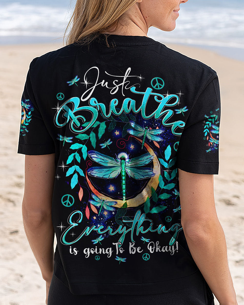 JUST BREATHE DRAGONFLY ALL OVER PRINT - TY2110251