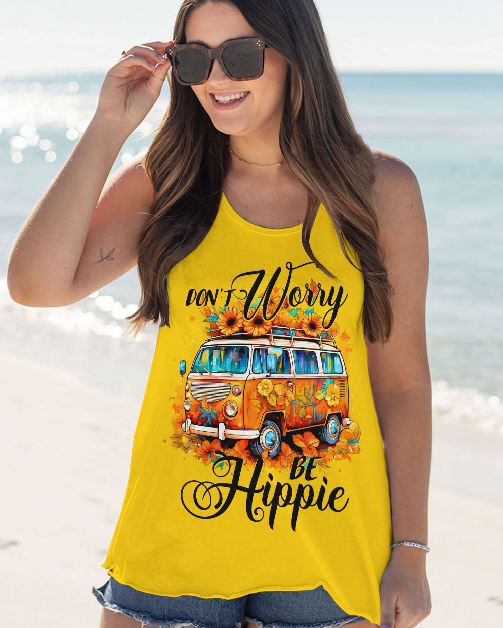 DON'T WORRY BE HIPPIE ALL OVER PRINT - TY2207234
